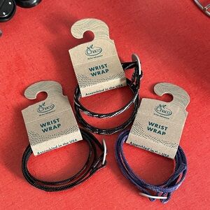 Chaco Women's Wrist Wrap Trio - Black, Blue, Red